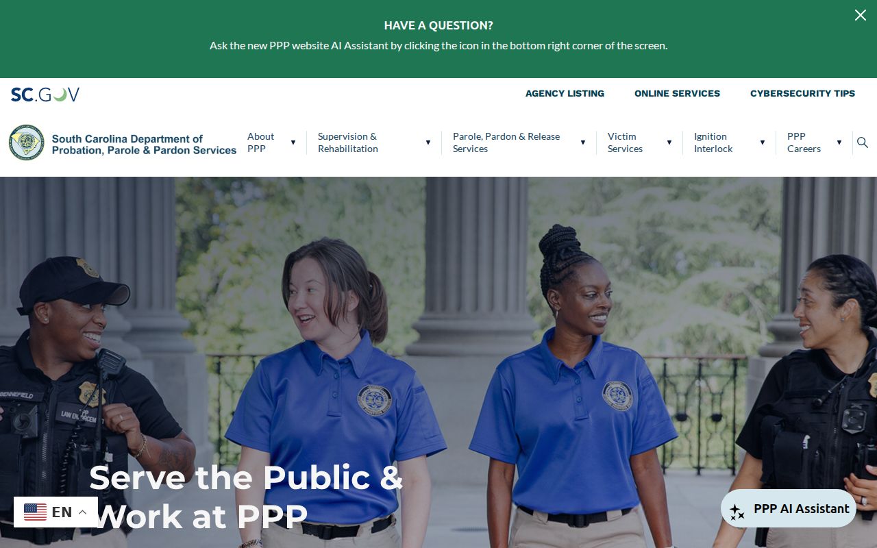 South Carolina probation and parole records serving Anderson County