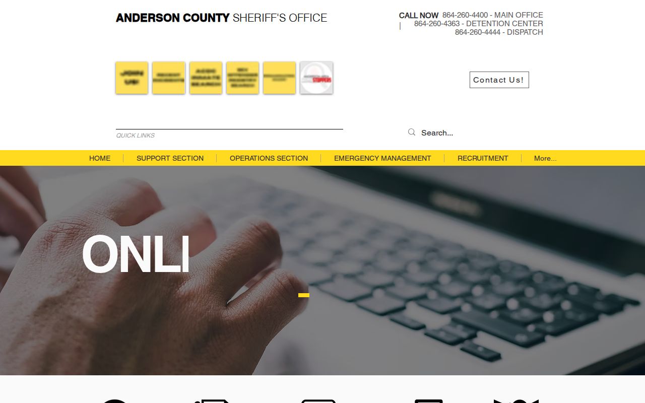 Anderson County Sheriff criminal record resources