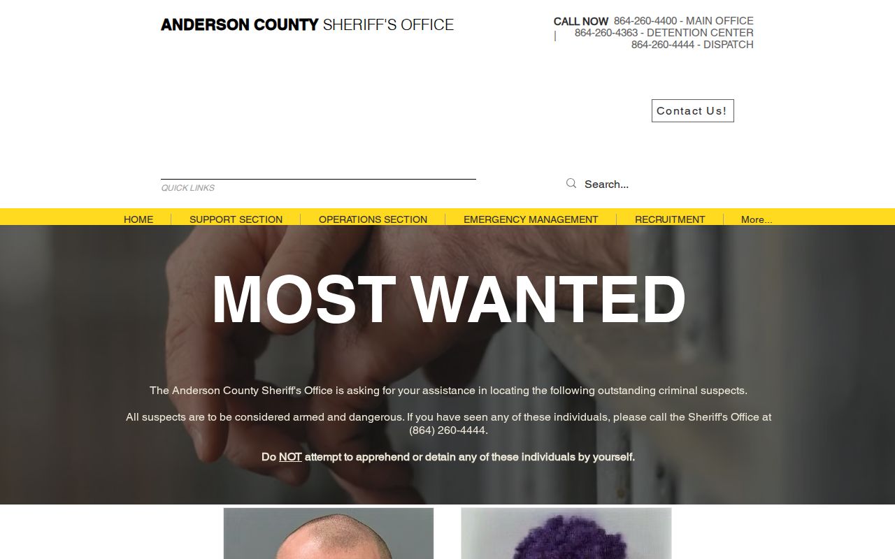 Anderson County wanted notices relevant to Belton criminal records